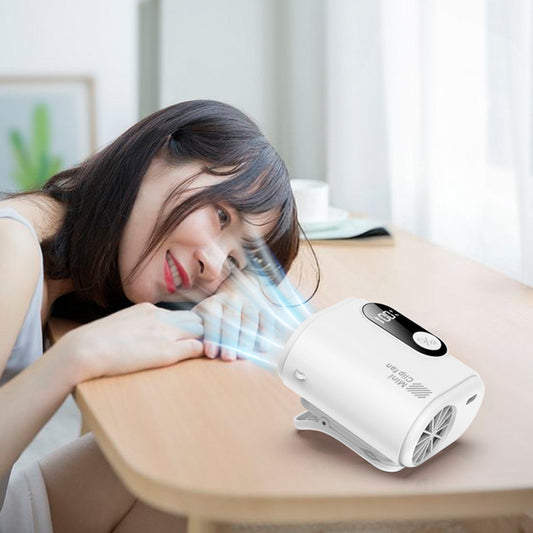 Clip-on waist fan portable travel fan product photo