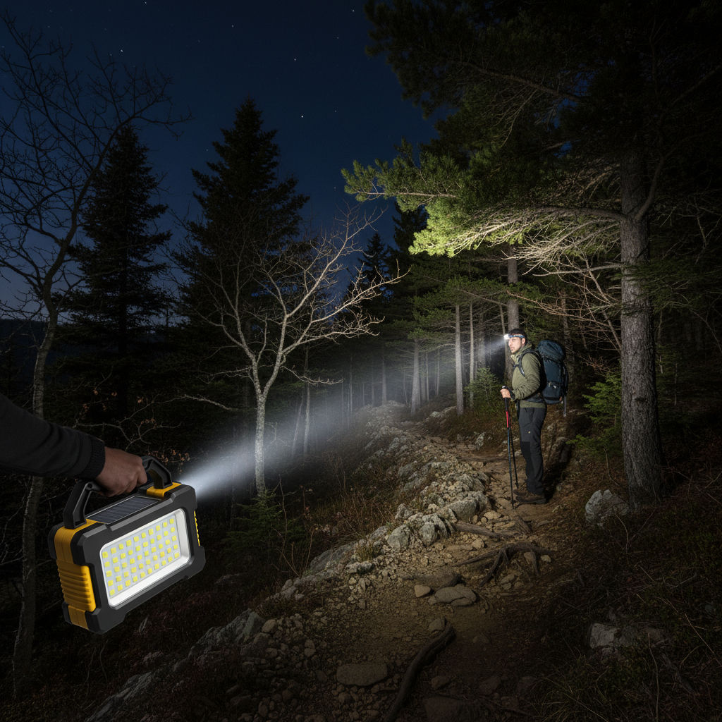 COB Searchlight on Hiking Trail