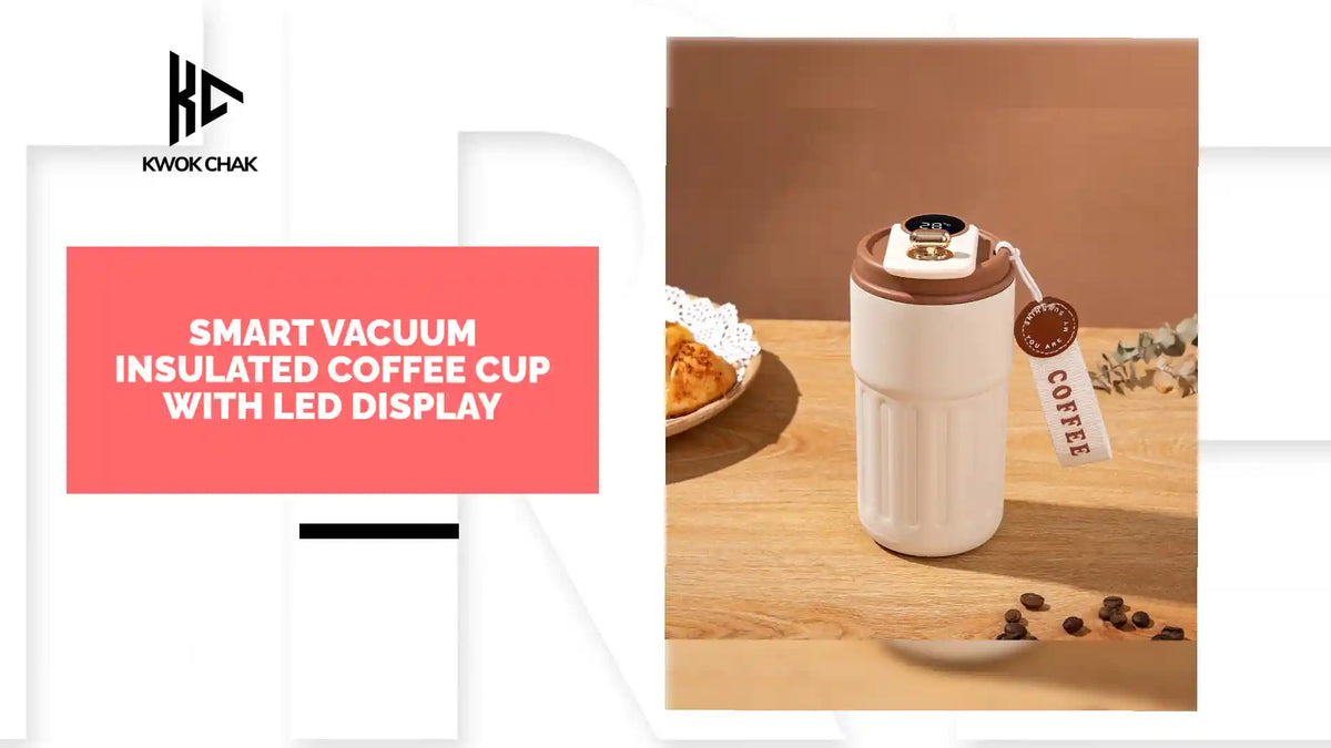Load video: Smart Vacuum Insulated Coffee Cup with LED Display by@Outfy