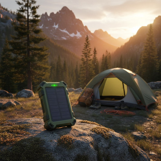 Waterproof Solar Power Bank - Outdoor Camping